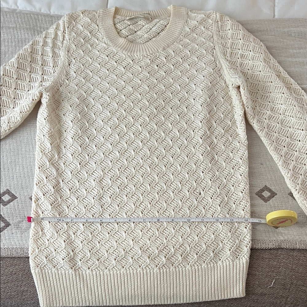 Banana Republic Textured Cream Sweater
